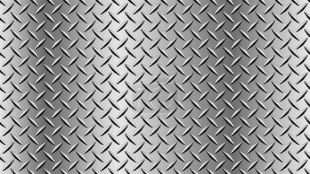 Illustration for Seamless Repeating Vector Metallic Steel Pattern Background Wallpaper - Royalty Free Image