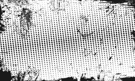Skalierbarer Vektor Halbtonverlauf Transparentes Bild Rau Grunge Gritty Spilled Ink Filter Overlay-Effekt PNG