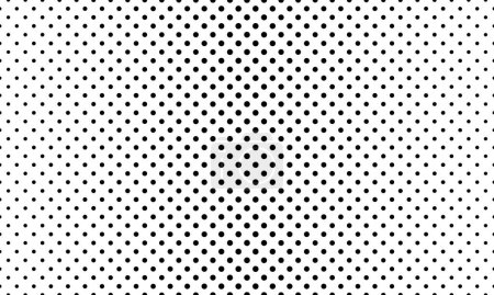 Vector Gradient Halftone Pattern Staggered Dots Overlay on Transparent Background