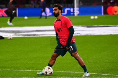 Téléchargez les photos : PAYS-BAS, AMSTERDAM - 26 OCTOBRE 2022 : Mohamed Salah. Match de Ligue des Champions UEFA Ajax vs Liverpool - en image libre de droit
