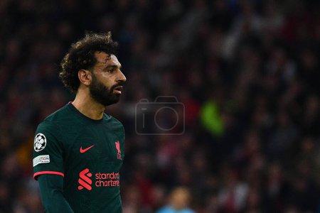 Téléchargez les photos : PAYS-BAS, AMSTERDAM - 26 OCTOBRE 2022 : Mohamed Salah. Match de Ligue des Champions UEFA Ajax vs Liverpool - en image libre de droit