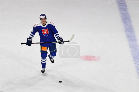 Photo for KREFELD, GERMANY - NOVEMBER 10, 2022: OKULIAR Oliver Deutschland Cup 2022, The game Austria - Slovakia at Yayla-Arena - Royalty Free Image