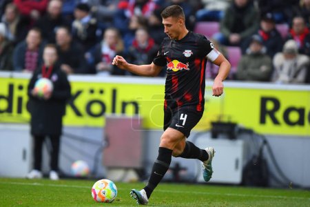 Photo for COLOGNE, GERMANY - 04.02.23: Willi Orban. The match of 1. Bundesliga 1.FC Koeln vs RB Leipzig at RHEIN ENERGIE STADION - Royalty Free Image