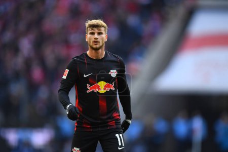 Photo for COLOGNE, GERMANY - 04.02.23: Timo Werner. The match of 1. Bundesliga 1.FC Koeln vs RB Leipzig at RHEIN ENERGIE STADION - Royalty Free Image