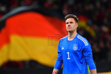 Photo for MAINZ, GERMANY - 25.03.23: Marc-Andre ter Stegen, The football match between Germany vs Peru at MEWA Arena - Royalty Free Image