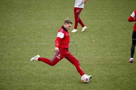 Photo for COLOGNE, GERMANY - 24 JANUARY, 2024: Benno Schmitz, Practice 1. FC Koeln at Geissbockheim - Royalty Free Image