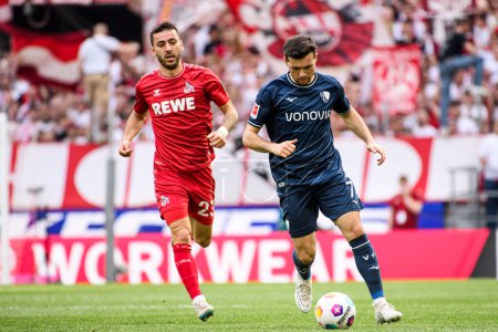 Photo for COLOGNE, GERMANY - 6 APRIL, 2024: Kevin Stoeger, The football match of Bundesliga 1. FC Koeln vs VfL Bochum 1848. at Rhein Energie Stadion - Royalty Free Image