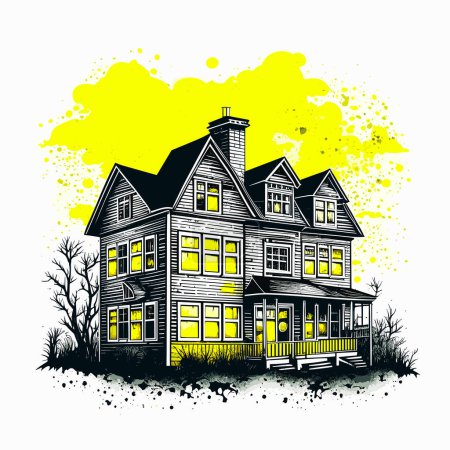 Photo for Haunted House halloween illustration - Royalty Free Image