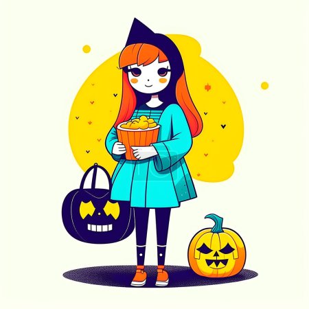 Photo for Halloween Costume halloween illustration - Royalty Free Image