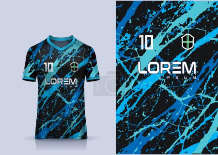 Vector pattern mockup abstract design sport jersey. abstract camouflage sporty design