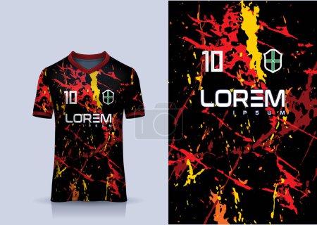 Vector pattern mockup abstract design sport jersey. abstract camouflage sporty design