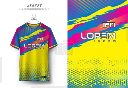 Ilustración de Vector profesional fútbol uniforme plantillas alta calidad camiseta deportiva texturas - Imagen libre de derechos