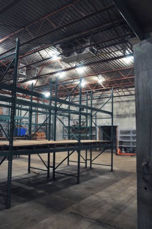 Photo for Interior of a local food bank warehouse. High quality photo - Royalty Free Image