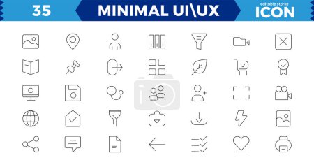  Basic User Interface Essential Set,Mega set of ui ux icon set, user interface iconset collection