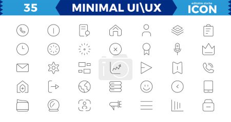  Basic User Interface Essential Set, Mega Set von UI UX Icons, User Interface Iconsets Sammlung