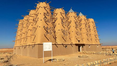 Photo for Pigeon Towers in Ad Dilam , Saudi Arabia : A Humble Example Of Arabian Architecture - Royalty Free Image