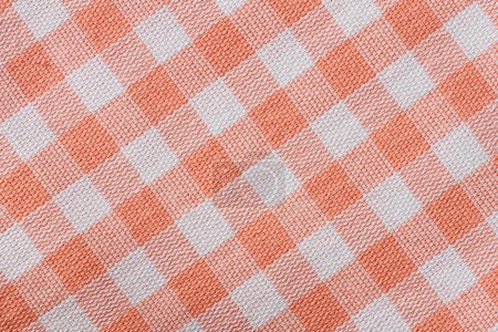 Photo for Checkered fabric texture background close up - Royalty Free Image