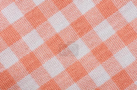 Photo for Checkered fabric texture background close up - Royalty Free Image