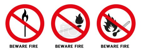 Rauchen Sie nicht und verwenden Sie keine offenen Flammen. Zeichen öffnen Zündquelle und Rauchverbotsschilder.
