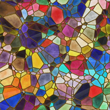 Photo for Mosaic glass texture material background - Royalty Free Image
