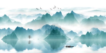 Mountain water background nature material