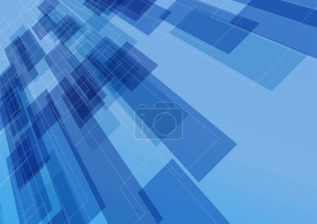 Illustration for Blue network background with momentum - Royalty Free Image