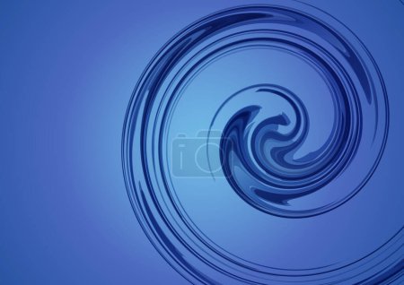 Illustration for Spiral rotating wave line background - Royalty Free Image
