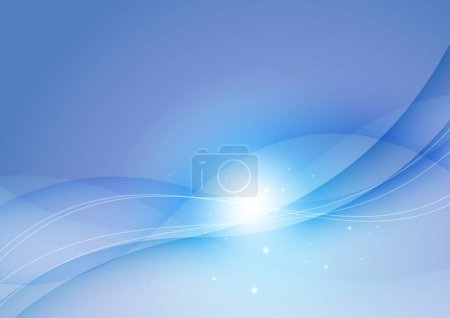 Illustration for Transparent blue digital wave background - Royalty Free Image