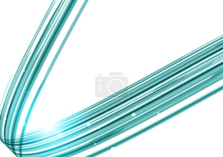 Illustration for Green abstract wave texture background - Royalty Free Image