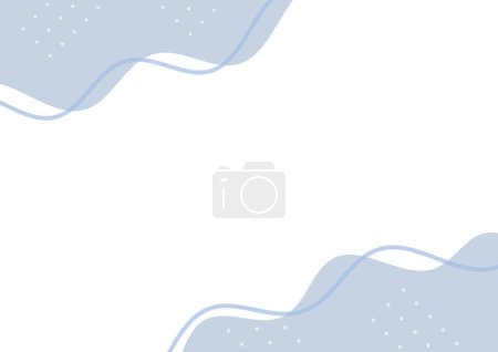 Illustration for Blue pop frame white background - Royalty Free Image