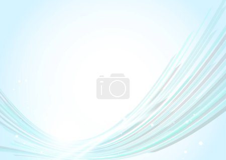 Illustration for Bright blue digital wave background - Royalty Free Image