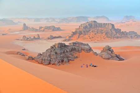 Foto de Erosión de arenisca en el desierto del Sahara argelino - Imagen libre de derechos