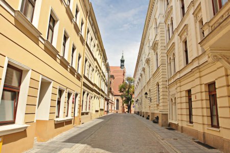 Blick auf die Straßen der Altstadt in Bydgoszcz, Polen