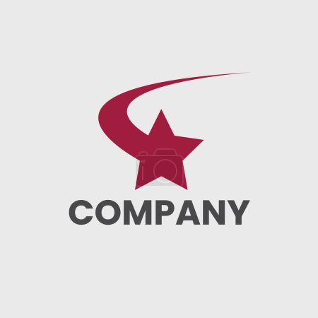 Illustration for Company unique logo vector design - Royalty Free Image