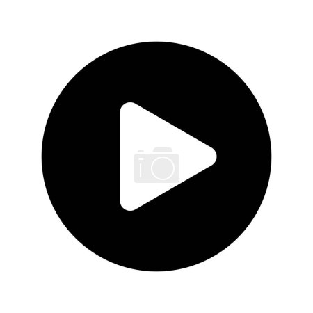 Ilustración de Reproducir icono de botón reproductor de audio de vídeo y fondo transparente. - Imagen libre de derechos