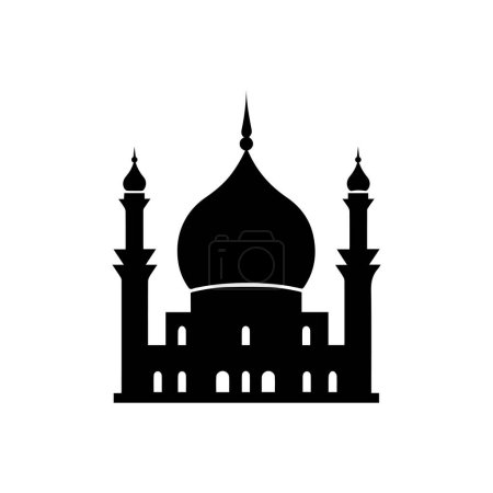 Téléchargez les illustrations : L'icône de la mosquée. Illustration plate. vecteur pour Flat design - en licence libre de droit