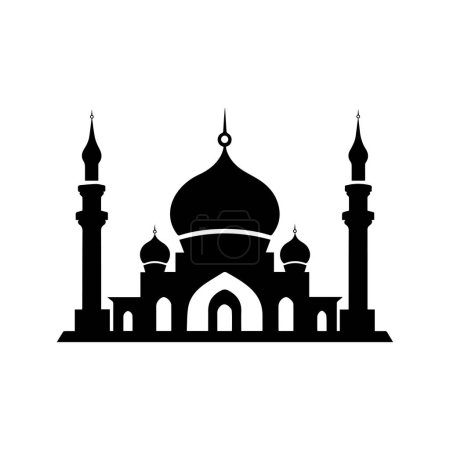 Téléchargez les illustrations : L'icône de la mosquée. Illustration plate. vecteur pour Flat design - en licence libre de droit