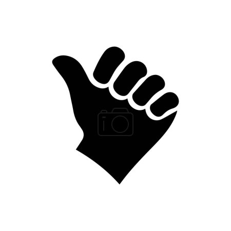 Fist okay icon, vector illustration flat design style isolated on white.