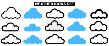 Weather Icon Set and Vector illustration design.