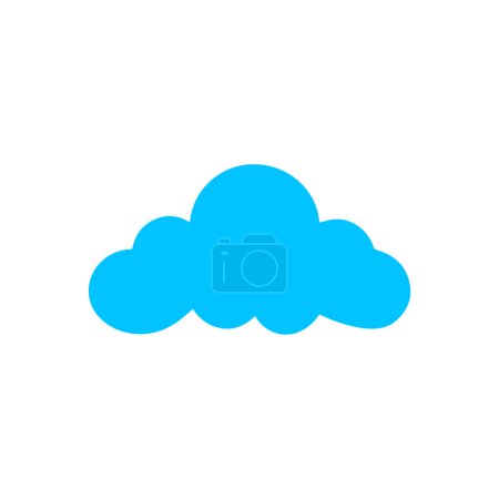 Icône météo Illustration vectorielle bleu pluvieux design.