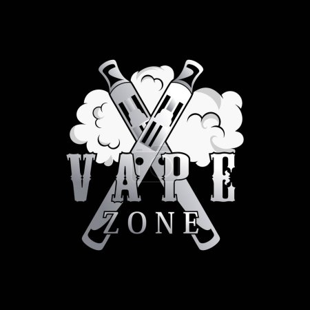 Illustration for Vape logo design modern concept - Royalty Free Image