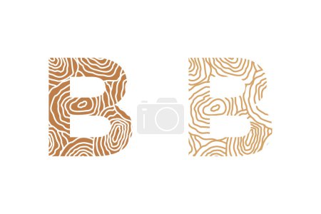 conception d'éléments en bois avec conception de lettres combinées