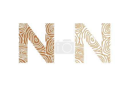 conception d'éléments en bois avec conception de lettres combinées