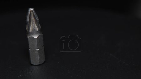 Foto de La punta de la víctima en la superficie de plástico negro está en primer plano - Imagen libre de derechos