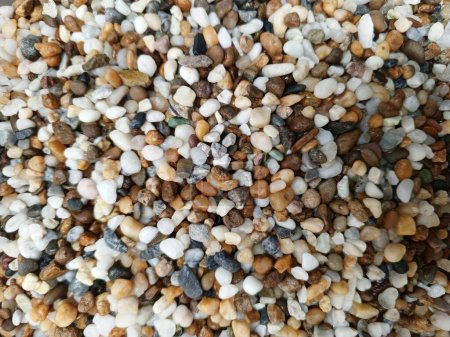 Landscaping Rocks Background : pea gravel, gravel, crushed stone, river rocks and decomposed granite. 