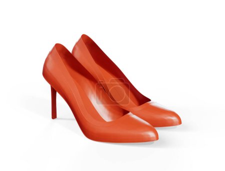 Téléchargez les photos : High heel shoes 3d render - en image libre de droit