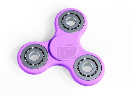 Photo for Set of colored fidget spinners, 3D rendering - Royalty Free Image