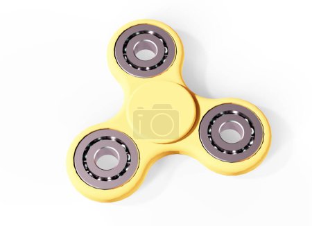 Photo for Set of colored fidget spinners, 3D rendering - Royalty Free Image