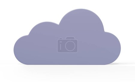 Foto de Nubes blancas en el cielo azul 3d render - Imagen libre de derechos