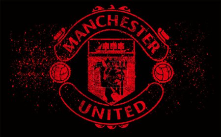 club de fútbol logo de manchester united, manchester united kingdom tipografía diseño gráfico, Manchester es Red Typography, manchester palabra graffiti